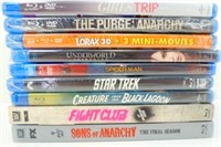 9 New/Sealed Blu-Ray Movies