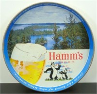 Vintage Hamm's Beer Tray with Bears - 11.75 inch