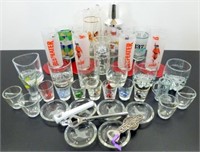 ** Lot of Mixed Barware, Including Set Of Maker’s