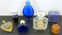 Perfume Bottles including Cobalt Blue and Carved