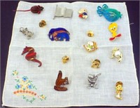 Variety of Character and Animal Pins
