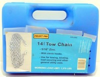 * Project Pro 14' Tow Chain - 5/16" Zinc, In Case
