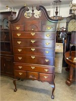 SOLID MAHOGANY CHIPPENDALE HIGHBOY