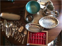 Silver, cutlery, trays, and dishes