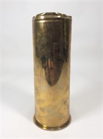 Brass shell casing-1918, rough top, 9”t x