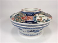 Canton bowl with lid - 9”