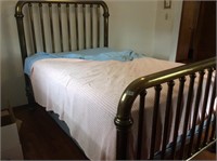 Bold and Brass bed frame & bed