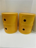 MCM Storage Containers 15.5" T, 12.5" W. Pair of