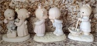 808 - LOT OF 3 PRECIOUS MOMENTS FIGURINES