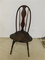 Antique Windsor Chair 37" T, 17.5" W, 16" D. Very