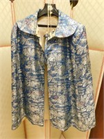Silk Kimono style Jacket 30" L, 22" W. Asian