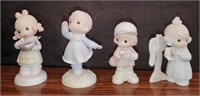 808 - LOT OF 4 PRECIOUS MOMENTS FIGURINES