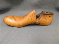 Antique Shoe Mold 4.5" T, 12" L, 3.5" W. Antique