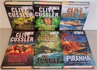 808 - LOT OF 6 CLIVE CUSSLER BOOKS