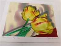 Giclee Art 11" x 14". "Tulip Twins", Number 1 of