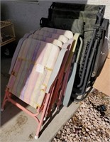 808 - LOT OF MIXED FOLDING PATIO/CAMPING CHAIRS