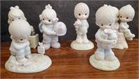 808 - LOT OF 6 PRECIOUS MOMENTS FIGURINES