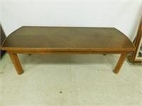 Coffee Table 18" T, 58" W, 23" D. MCM style low