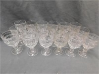 Goblets Matches lot 115. 6" T, 3.5" W. 18 pressed