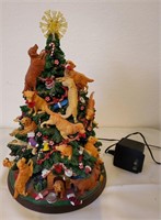 808 - DANBURY MINT GOLDEN RETRIEVER TREE