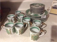 Cappuccino cups, saucers, & plates