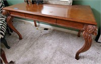 Carved writing desk