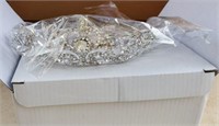 Crystal tiara's in box