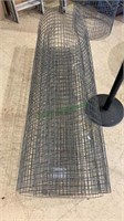 Two sections of 5 foot wire mesh fencing, 5 feet