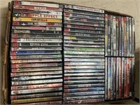 Box of over 70 movie DVDs, quite a few horror