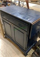 Painted blue Carlton furniture cabinet with two