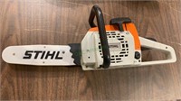 Stihl toy plastic chainsaw, measures 16 inches