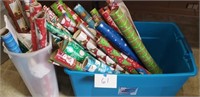 LOT OF CHRISTMAS WRAPPING PAPER