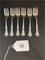 6 Sterling Silver Meat Forks