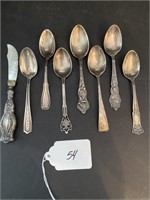 Assorted Sterling Souvenir Spoons