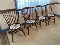 4 Maple Chairs ( unmarked but close match to lot