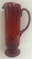 VINTAGE RED TALL PITCHER