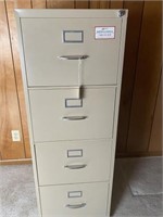 4 Drawer Metal File Cabinet -No Key