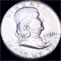 1950 Franklin Half Dollar CLOSELY UNCIRCULATED