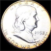 1952-D Franklin Half Dollar CLOSELY UNC