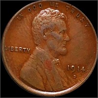 1914-D Lincoln Wheat Penny XF