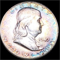 1949 Franklin Half Dollar CLOSELY UNC