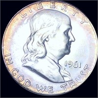 1961-D Franklin Half Dollar CLOSELY UNC