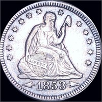 1853 Seated Liberty Quarter CLOSELY UNCIRCULATED