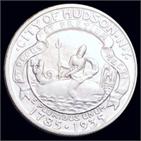 1935 Hudson Half Dollar NEARLY UNCIRCULATED