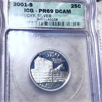 2001-S Kentucky Quarter ICG - PR 69 DCAM