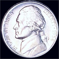 1938-D Jefferson Nickel ABOUT UNCIRCULATED