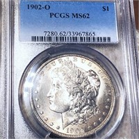 1902-O Morgan Silver Dollar PCGS - MS62
