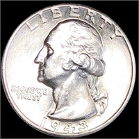 1943-D Washington Silver Quarter UNCIRCULATED