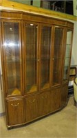 DREXAL TWO PC MID-CENTURY CHINA CABINET,