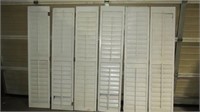 6 PLANTATION STYLE PAINTED SHUTTERS